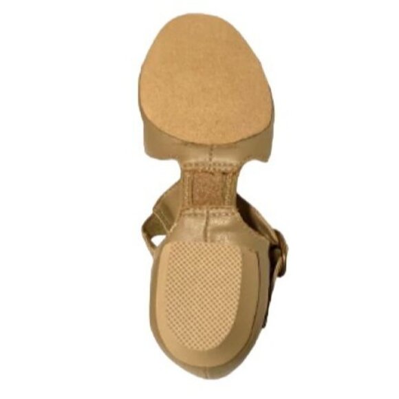 Capezio Tan Lyrical Modern Split Sole Dance Shoes Childs 3.5 Pedini Leather - Picture 6 of 7